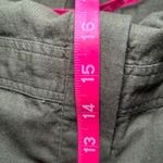 Banana Republic ‎ Olive Green Linen Blend Utility Romper Large Petite LP Photo 10