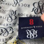 Rock & Republic Mid Rise Cut Off Denim Jeans Shorts Dark Wash 3” Inseam Size 8 Photo 4