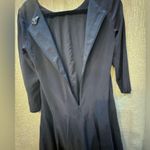 Club Monaco  silk 3/4 sleeve swing dress navy 4 Photo 7