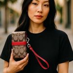 Coach  Cell Phone Wristlet Universal Pouch Photo 0