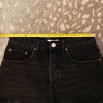 ZARA High Waist Ripped Shorts, Black size 8 Photo 8