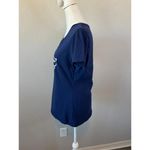 NFL Fanatics NE Patriots VNeck Short Sleeve TShirt Blue Size Small Photo 3