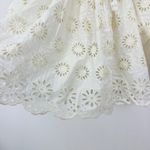 Madewell Embroidered Shirred Puff Sleeve Top Blouse Floral Eyelet Cream XXS NWT Photo 8