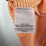 Nike  Golf Sleeveless Stripe Collared Top‎ in Orange White Size XL Photo 2