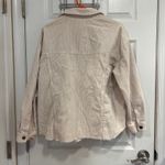 ZARA  Corduroy Oversized Cream Button Up Shirt Jacket Photo 1