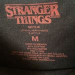 Stranger Things  Netflix Womens Sweatshirt Black Graphic Off Shoulder Pullover M Photo 2