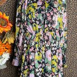 The Clothing Company THE CLOTHING COMP Floral Long Sleeve Button Front Mock Neck Dress NWT MEDIUM  Photo 5