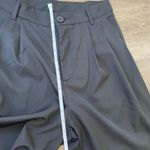 SheIn  Black Pleated Trousers Wide Leg High Waist Dress Pants ~ Women’s Size M Photo 10