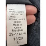 Roamans Womens Floral Embroidered Bomber Jacket 18/20 Black Full Zip Size undefined Photo 4