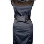 Fiorucci  Satin sleeveless Mini Dress with embellished bow ruffles & logo belt Photo 0