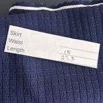 House of Harlow 1960 Knit Pencil Skirt Size M Designer Luxe Navy Blue White Trim Size M Photo 11