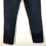 Crippen Dark Rinse Denim Slim Straight Cropped Jeans Deep Blue Size 24 Photo 9