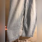 Denim Jean Blue Maxi Skirt by Hunter&Brown high front split frayed summer casual Size M Photo 1