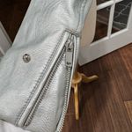 Forever 21 Silver Metallic Faux Leather Jacket Photo 8