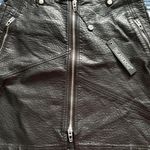 BLANK NYC Black Faux Pebbled Leather Moto Mini Skirt (Sweet Talker) Womens Sz 27 Photo 0