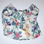 Peach Love California Off the Shoulder Cropped Top Large Summer Boho Festival Photo 4