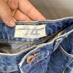 Free People We The Free Splatter Paint Destroyed Ankle Hem Jeans Size 24 Photo 2