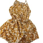 Old Navy  size XS mustard yellow floral shorts romper Photo 0