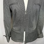 Etcetera  NWT Black / Dark Gray Regent Blazer Zipper Detail Women's Size 2 / XS Photo 2