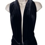 Revelry Micah Convertible Black Velvet Bridesmaids Maxi Dress sz S Photo 2