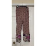 Cato Est. 1946 Boho Hippie Floral Wide Leg Patchwork Print Ruffled Flare Hem Pants L Photo 5