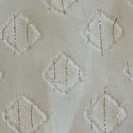 Liz Claiborne  size 0X Sheer White with Gold Thread detail Long Sleeves Blouse Photo 6