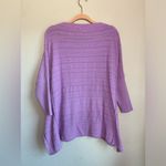 Pilcro Anthropologie Lavender Lilac Oversized Striped Crewneck Tunic Sweater S Photo 4