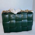 Urban Expression New Urban Expressions Dark Hunter Green Woven Shoulder Women’s Bag Purse-NWT Photo 2