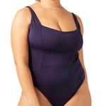 ANDIE NWT  Swim Navy Blue Havana One Piece Swimsuit Size Small Photo 0