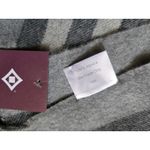 Fair Indigo Peruvian Baby Alpaca Wool Fringe Scarf Cozy Soft Winter Plaid NWT Photo 3