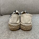 Loeffler Randall  Rowen Canvas Gingham Bow Cream Espadrille Platform Size‎ 38 Photo 7