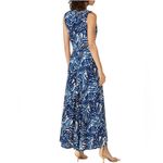 Jonathan Simkhai “Priscilla” Ruched Midi Dress Blue Size 4 Photo 2