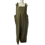 Bloomchic Green Cotton Jumpsuit Overall Pants Size 12 Photo 2