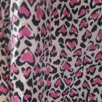 Victoria's Secret  all over hearts pj pajamas top in pink, beige and black size small. Photo 3