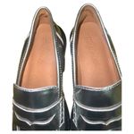 Madewell ‎ The Vernon Specchio Leather Loafers Metallic Silver Size 6 Photo 7