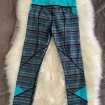 Lululemon Pace Rival Crop Space Dye Twist Turquoise Blue Legging Pocket Photo 6