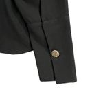 Marc New York Blouse Womens M Black Gold Logo Career Business Minimalist Chic Size M Photo 6