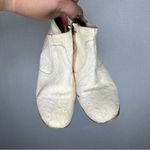 Esquivel | Elegant‎ Cream Ankle Boots with Wooden Heel 8 White Photo 1