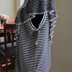 Maison Jules Womens Striped Knit Sweater sz XL Photo 4