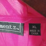 Elementz  XL Shocking Pink Feminine Tie Top Photo 3