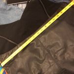 Free People  Faux Black Leather Spaghetti Strap V-Neck Dress w Pockets Sz L Photo 6