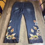 Soft Surroundings  Wild Rose Beaded Embroidered Floral Jeans.  Photo 6