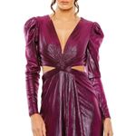 Ieena for Mac Duggal Cutout Metallic Gown Photo 2