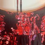 Free People  Womens Up for Anything Western Smocked‎ Tie Closure Top Size Small Photo 4