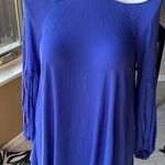 Free People NWT  Drift Away Cold Shoulder Blouse in royal blue size small Photo 0