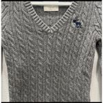 Abercrombie & Fitch VTG Y2K Womens Abercrombie Fitch Cable Knit V-Neck Sweater Medium Bella Swan Photo 5