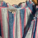 Rails  Amellia Tiered Midi Dress Kona Stripe Blue Summer Patriotic Euro Vacation Photo 5