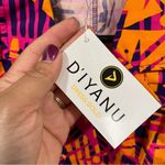 NWT D'IYANU Chichima African Print Blazer Romper (Orange Abstract Leaves) Large Photo 5