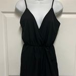 SheIn VCAY Surplice Neck Eyelet Lace Hem Slip Romper Photo 2