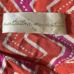 Natalie Martin  Isobel Orange Pink Zip Zag Maxi Dress Rayon 3/4 Sleeve Medium Photo 6